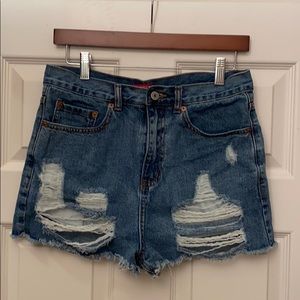 Caffeine High-wasted Jean Shorts